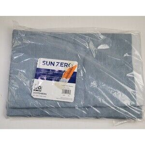 NEW Sun Zero One Panel Grommet Curtain 'Mineral Blue' 50" X 63" CT11